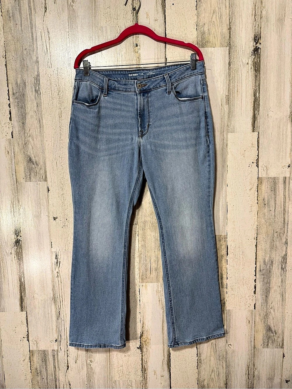 Old Navy WOW BOOT-CUT Jeans in Blue Size 12 Short Like New